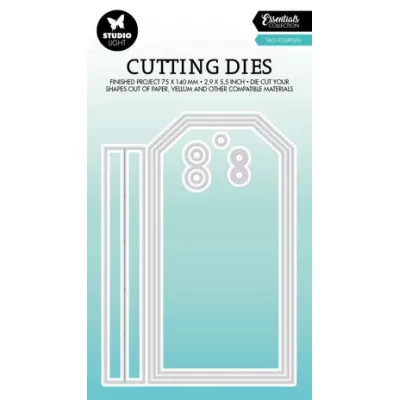 Studio Light Tag Journal Essentials Cutting Dies (SL-ES-CD580)