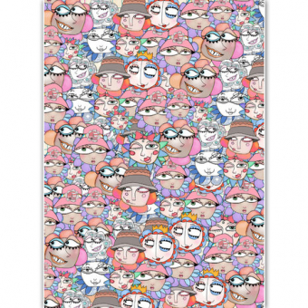 Dress My Craft Transfer Me Flower Background #2 (DMCDP2895)