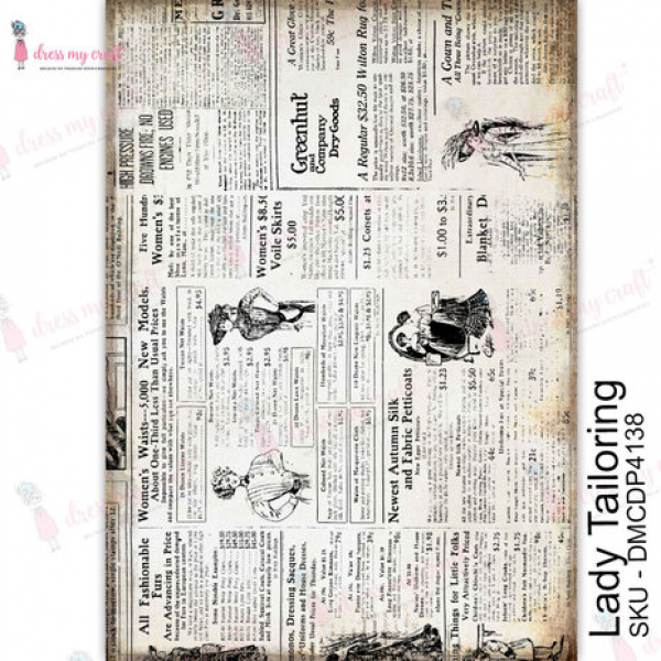 Dress My Craft Transfer Me Lady Tailoring (DMCDP4138)
