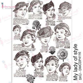 Dress My Craft Transfer Me My Lady of Style (DMCDP4116)