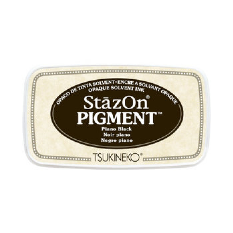Tsukineko StazOn Pigment Inkpads Piano Black (SZ-PIG-031)