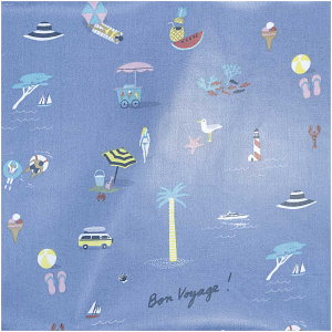 Rico-Design FABRIC, BLUE, BON VOYAGE (18831.55.92)