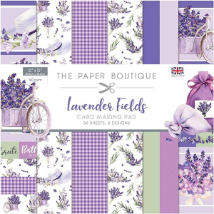 The Paper Boutique Lavender Fields-Card Making Pad, Purple, 12 x 12 inches ( PB1417)
