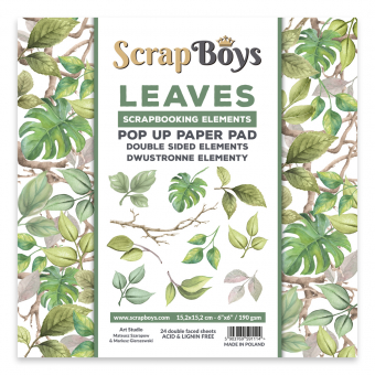 Scrapboys Leaves pop up paper pad (Scrapboys leaves)
