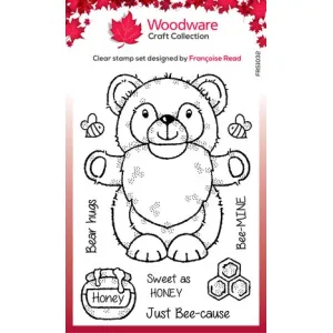 Woodware • Honey Bear Gnome Clear Stamps (FRS1032)