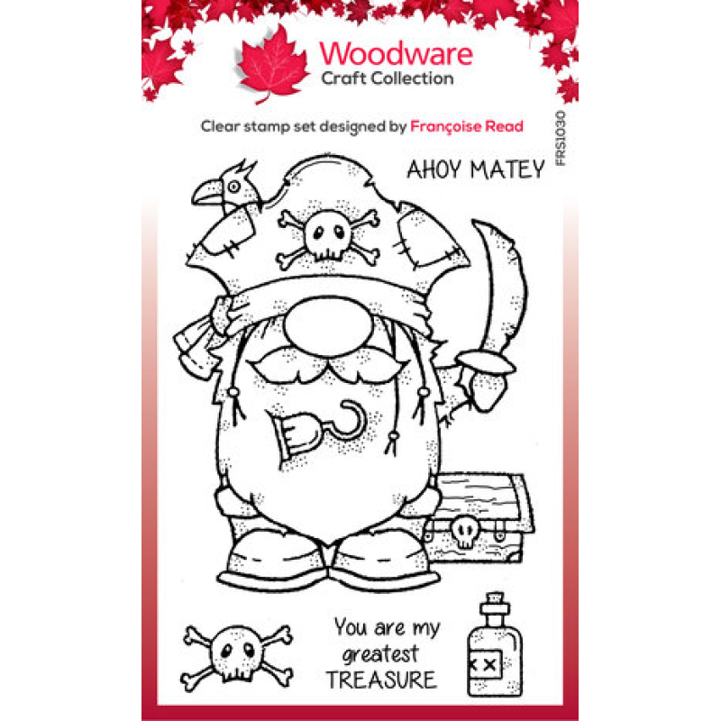 Woodware • Pirate Gnome Clear Stamps (FRS1030)