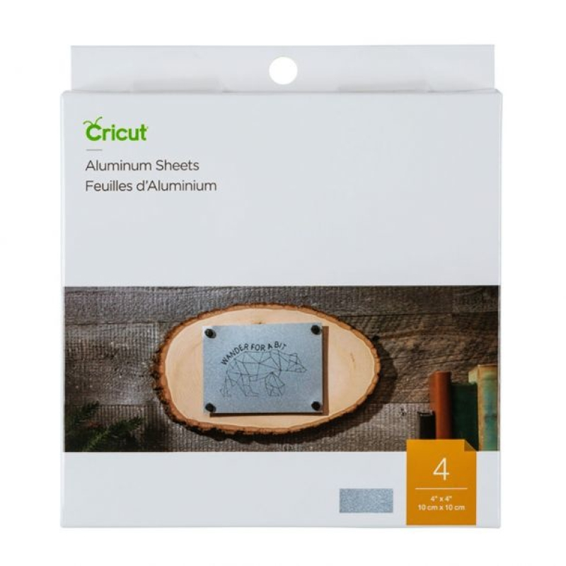 Cricut Aluminium Sheets 4x4 Inch Silver (2007461)