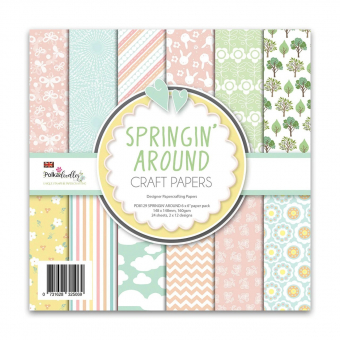 Polkadoodles Springin' Around 6x6 Inch Paper Pack (PD8129)
