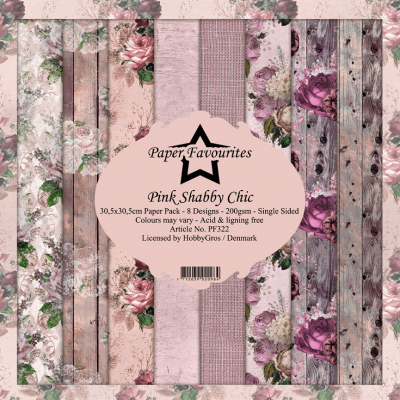 Paper Favourites Pink Shabby Chic 12x12 Inch Paper Pack