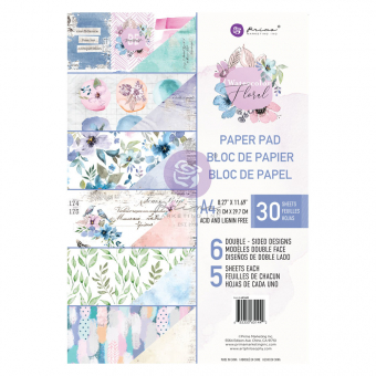 Prima Marketing Watercolor Floral A4 Paper Pad (651442)