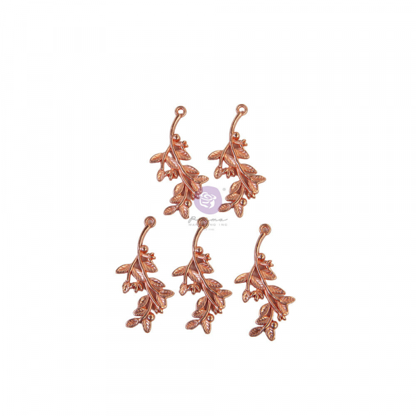 Prima Marketing Watercolor Floral Metal Charms (651589)