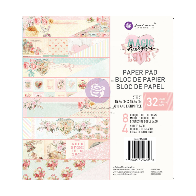 Prima Marketing Magic Love 6x6 Inch Paper Pad (996840)