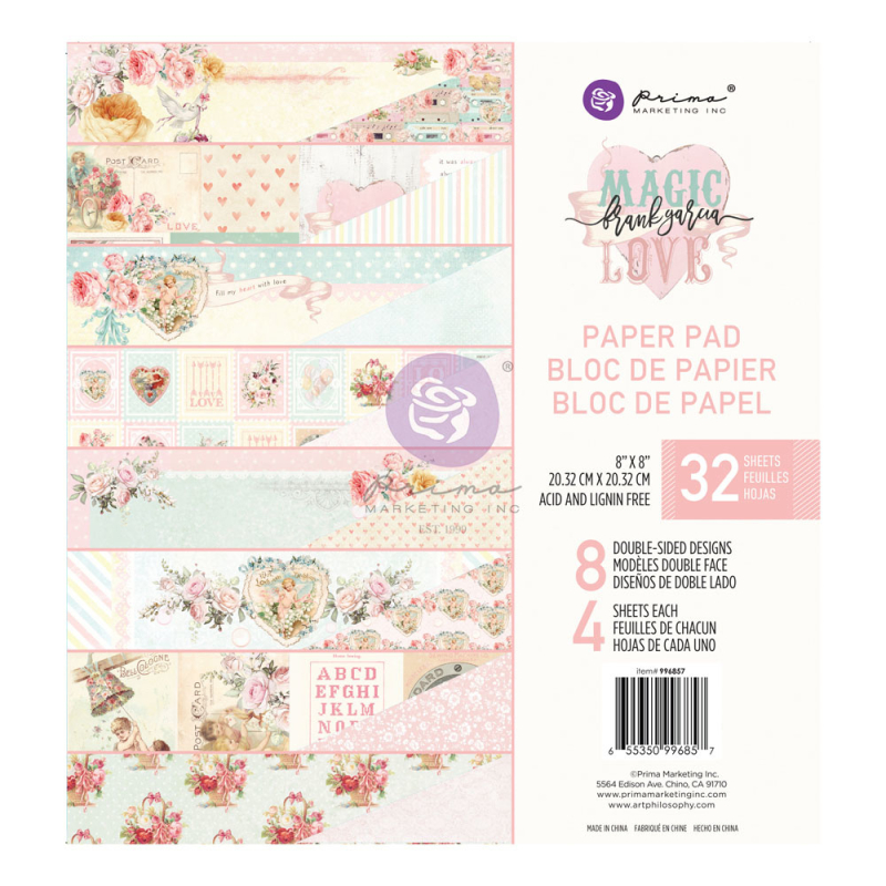 Prima Marketing Magic Love 8x8 Inch Paper Pad (996857)