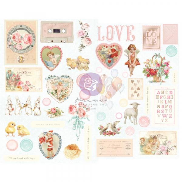 Prima Marketing Magic Love Chipboard Stickers (996727)