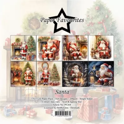 Paper Favourites Santa 6x6 Inch Paper Pack (PF264)