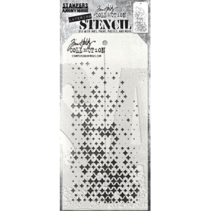 Tim Holtz  Stampers Anonymous Sparkle Fade Layering Stencil (THS188)