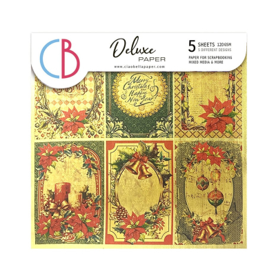 The Nutcracker 6x6 Inch Deluxe Paper Gold (5pcs) (CBDQ014)