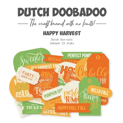 Dream Plan Do Happy Harvest Dutch Die-Cuts Texts (23pcs) (474.007.043)