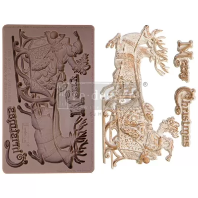 Santa's Sleigh 5x8 Inch Decor Mould (667146)