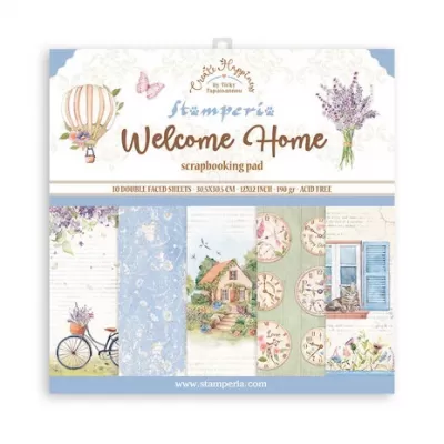 Stamperia Create Happiness Welcome Home 12x12 Inch Paper Pack (SBBL129)
