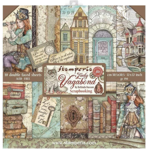 Stamperia Lady Vagabond - 12x12inch Paper Pack (SBBL82)