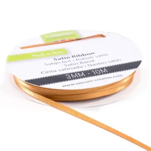 Vaessen Creative • Satijn Lint 3mmx10m Brons (301002-0021)