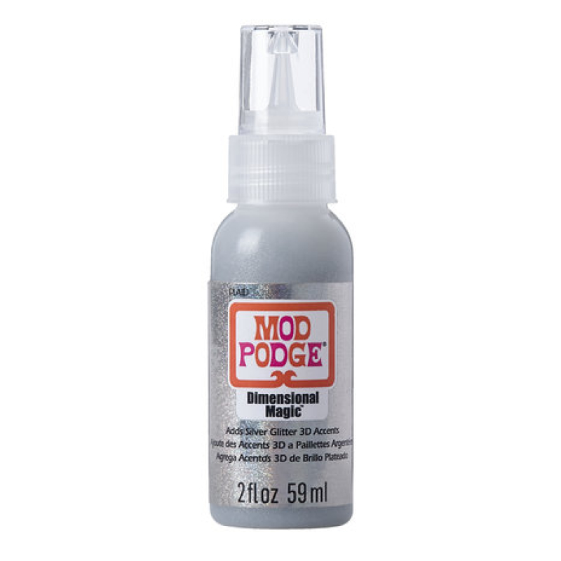 Mod Podge Dimensional Magic Glitter Silver 2 fl oz (CS11331)