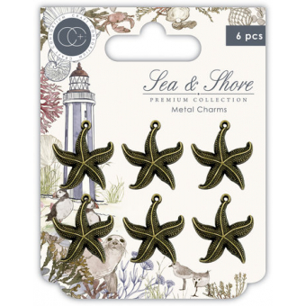 Craft Consortium Sea & Shore Star Fish Metal Charms (CCMCHRM025) ( CCMCHRM025)