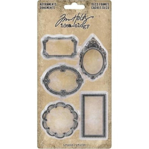 Tim Holtz  Idea-ology Tim Holtz Adornments Deco Frames (5pcs) (TH93792)