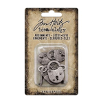 Tim Holtz  Idea-ology Halloween Adornments Locks &amp; Keys (TH94162)