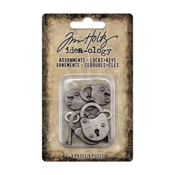 Idea-ology Tim Holtz Halloween Adornments Locks & Keys (TH94162) ( TH94162)