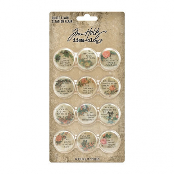 Idea-ology Tim Holtz Quote Flair (TH94116)