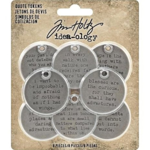 Tim Holtz Idea-ology  Quote Tokens (8pcs) (TH93691)