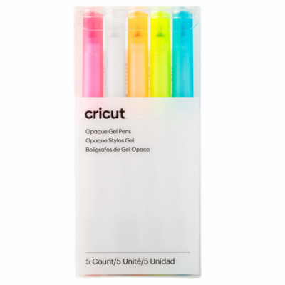 Cricut Opaque Gel Pens 1.0 Pink/Orange/White/Yellow/Blue (5pcs) (2009849)