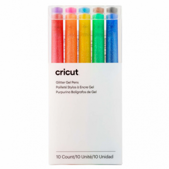 Cricut Glitter Gel Pens 0.8 Rainbow + Pink/Brown/Black (10pcs) (2009962) ( 2009962)