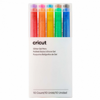 Cricut Glitter Gel Pens 0.8 Rainbow + Pink/Brown/Black (10pcs) (2009962)