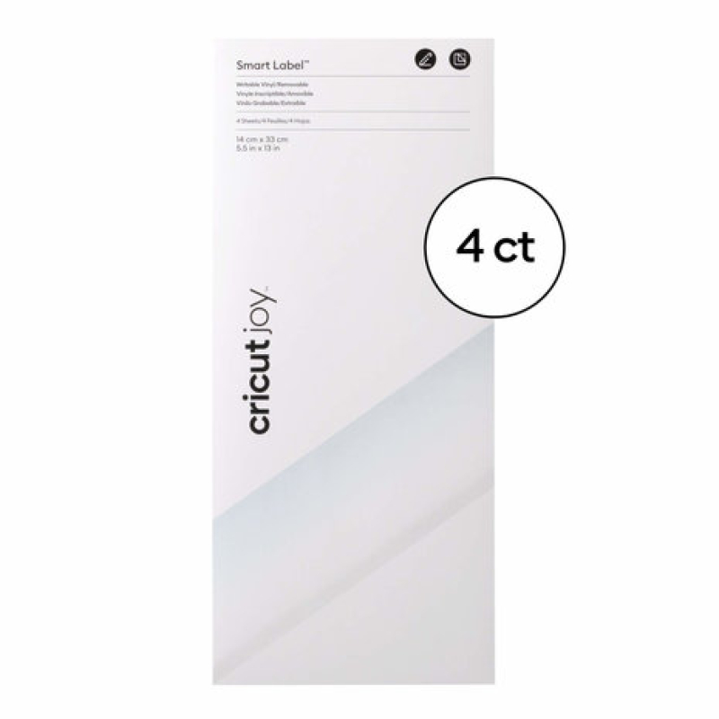 Cricut Joy Smart Label Removable Writable Transparent (4sheets) (2010003) ( 2010003)