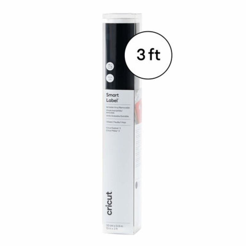 Cricut Smart Label Removable Writable Black 3 ft (2010005) ( 2010005)