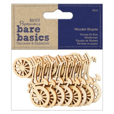 Bare Basics Wooden Shapes Bicycle (8pcs) (PMA 174749)