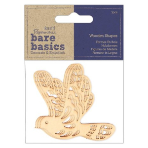 Bare Basics Wooden Shapes Birds (3pcs) (PMA 174556)