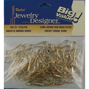 Darice • Haakjes 23mm goud (1881-26)