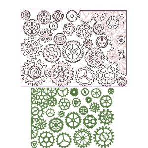 Sizzix Thinlits Die by Tim Holtz Gearhead (22pcs) (661184)