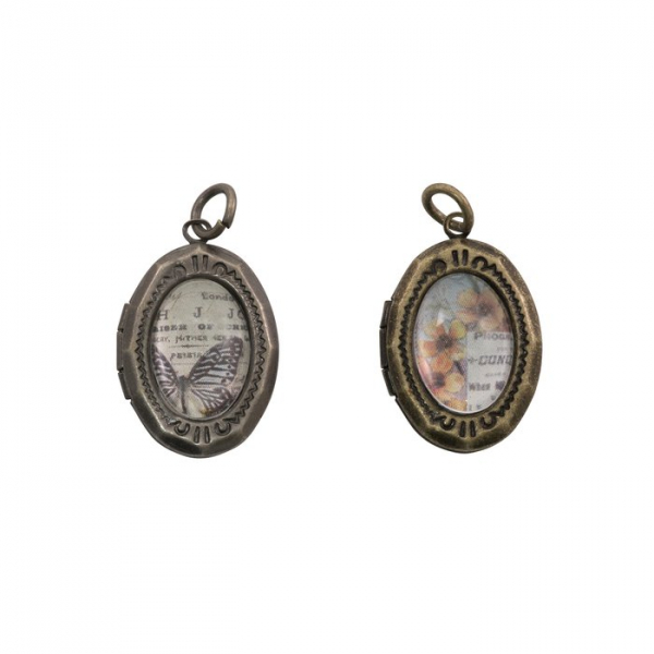 Idea-ology Assemblage links round Faceted crystal (THA20122)
