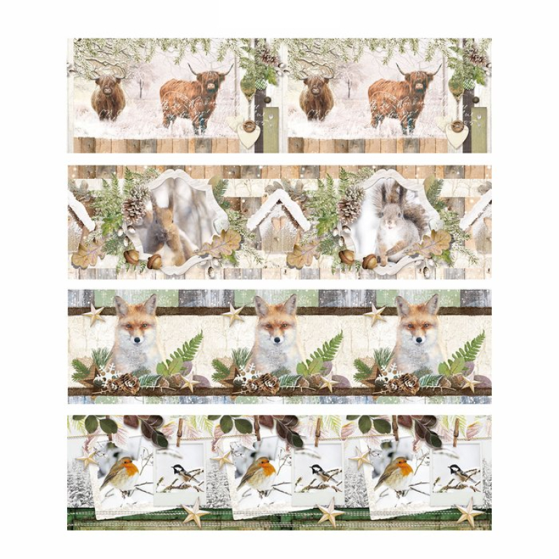 Studio Light  Sleeves 130 mm Woodland winter nr.29 (SHRINKWW29)