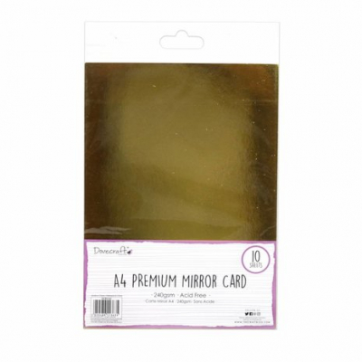 Dovecraft Premium Mirror Card A4 Gold (DCBS162)