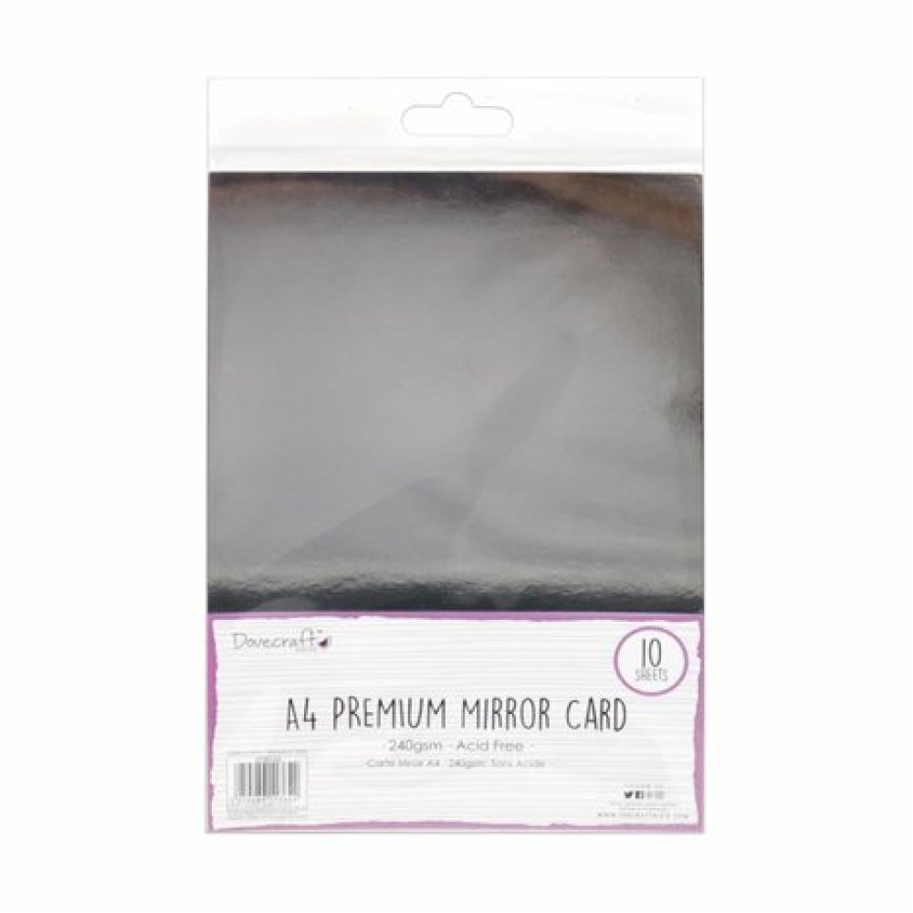 Dovecraft Premium Mirror Card A4 Silver ( DCBS163)