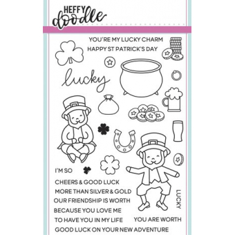 Heffy Doodle Lucky Friends Clear Stamps (HFD0021) ( HFD0021)