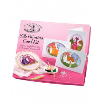 House of Crafts Fabric Kit Silk Painting Card (HC410) ( HC410)