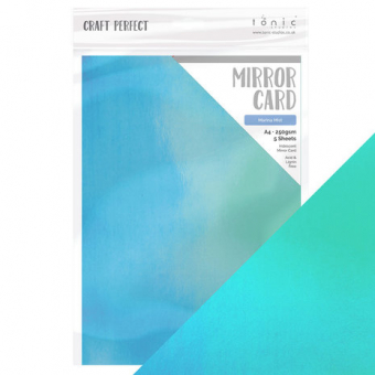 Tonic Craft Perfect Mirror Card A4 Irridescent Marina Mist (9778e) ( 9778e)
