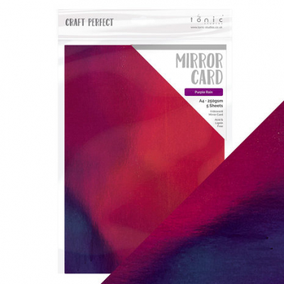 Tonic Craft Perfect Mirror Card A4 Irridescent Purple Rain (9773e)